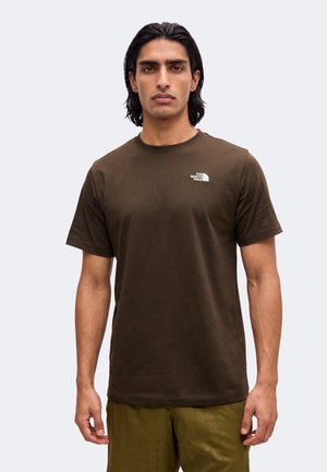 The North Face, EVOLUTION SIMPLE DOME REGULAR SHORT SLEEVE TEE - T-shirt basic - dark chestnut