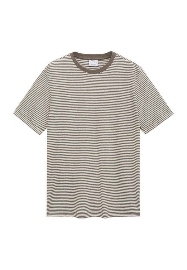Print T-shirt - taupe3