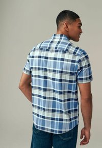 Next STRETCH OXFORD CHECK SHORT SLEEVE REGULAR FIT - Košeľa - navy blue