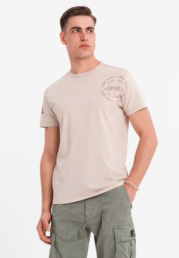 T-Shirt print - beige