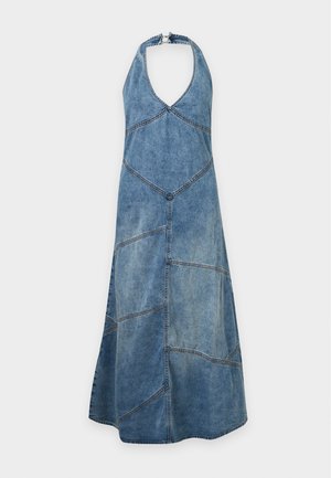 EB Denim, DELPHI PIECED HALTER DRESS - Denimkjoler - meadow