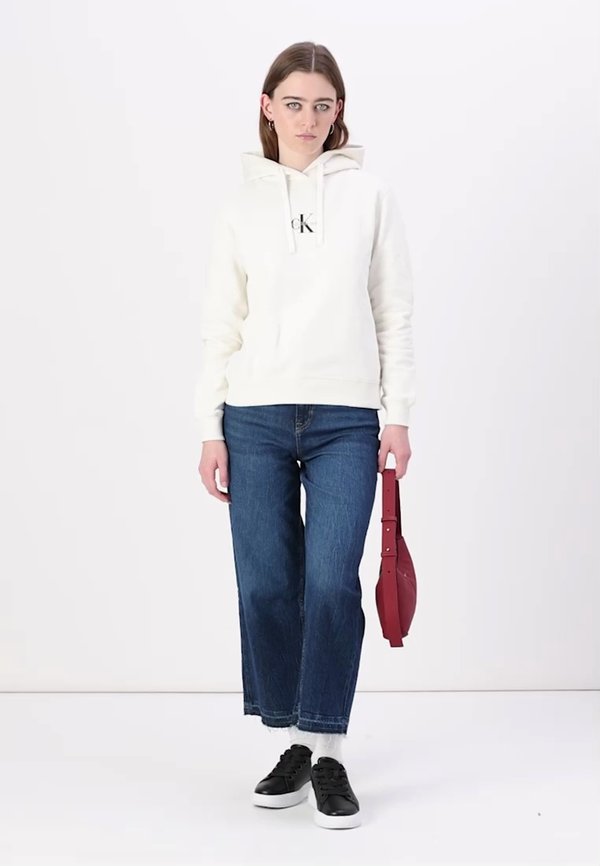 MONOLOGO REGULAR HOODIE - Hoodie - ivory2