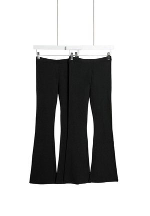 Marks & Spencer 2PK KICK FLARE - Kalhoty - black