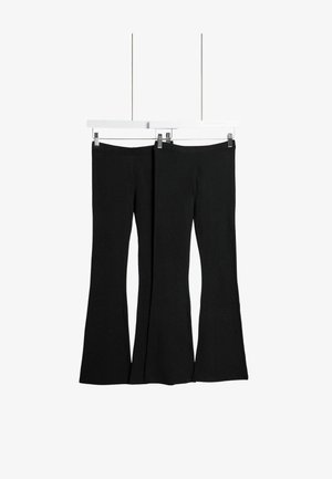Marks & Spencer 2PK KICK FLARE - Pantalones - black