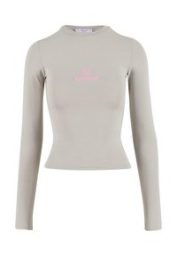 TIGHT LOGO - Long sleeved top - grey