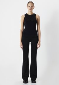 Ipekyol IPEKYOL KNITWEAR SLIM FIT LACE MIX czarny