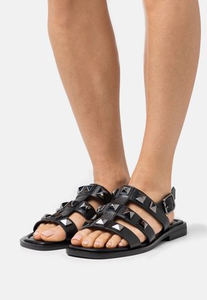 Marks & Spencer WIDE FIT STUDDED - Sandaalid - black