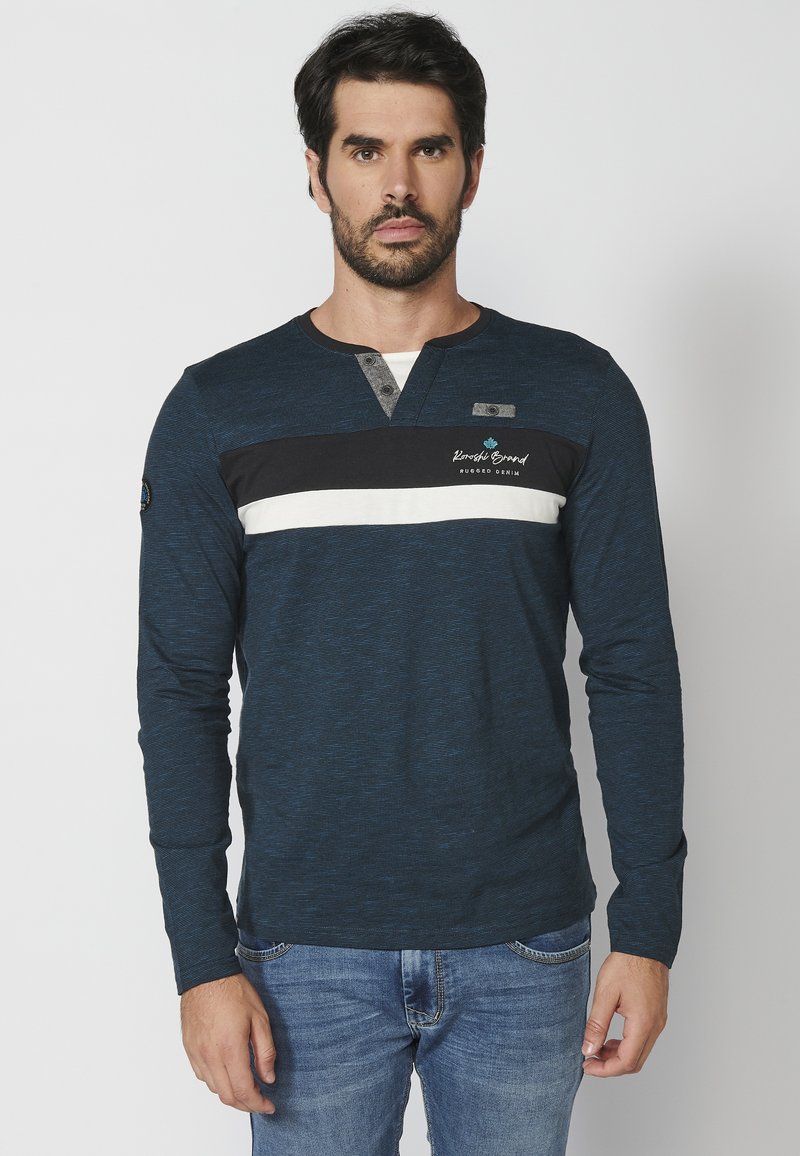 Koroshi Sweat à Manches Longues Avec Col Et Capuche Avec Détails