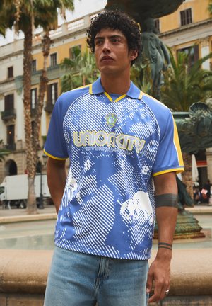 Bershka, FOOTBALL WORD CUP BRAZIL - TSHIRT - Polokošeľa - dark blue