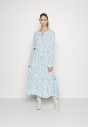 FLEUR SMOCK MAXI FLOWER DRESS - Vestido comprido - chambray blue