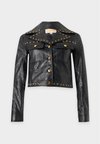 STUDDED - Μπουφάν από συνθετικό δέρμα - black