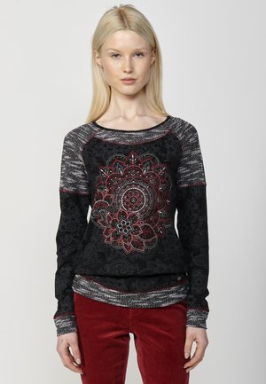 Top s dlouhým rukávem - black