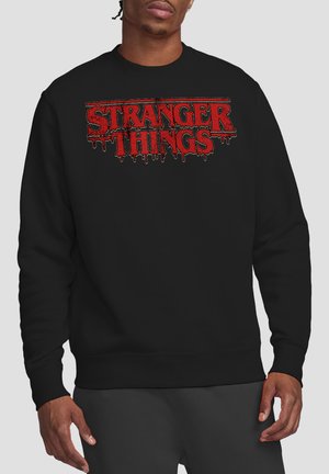 NETFLIX, STRANGER THINGS  RETRO DRIPPY LOGO - Sweatshirt - black