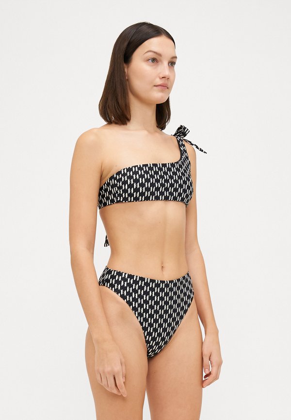 MONOGRAM ONE SHOULDER TIE - Bikini top2