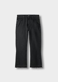 FLARED OPEN HEM - Relaxed fit jeans - grey