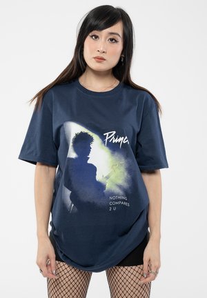 PRINCE NOTHING COMPARES U - Print T-shirt - navy