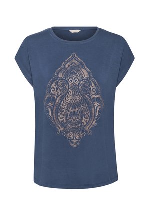 Bon'A Parte ZALLY - Apdrukāts T-krekls - dress blues