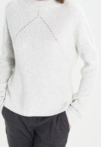 OPUS Strickpullover - silver-coloured