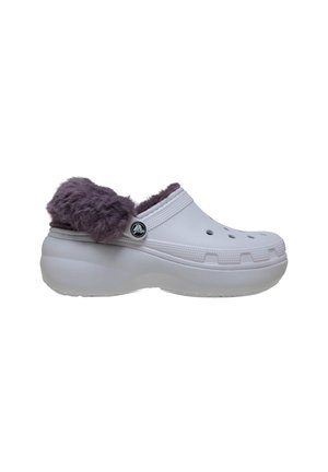 PLATFM LINED FUZZ STRAP  - Muiltjes - frosted grape