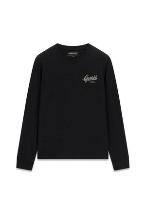 Guess, GJ REG FIT LS JEAN CO. TEE - T-shirt à manches longues - jblk   jet black a