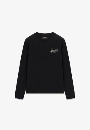 Guess, GJ REG FIT LS JEAN CO. TEE - T-shirt à manches longues - jblk jet black a