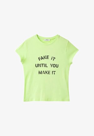 Stradivarius, - T-shirt z nadrukiem