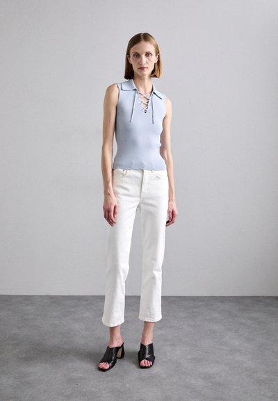 Filippa K LACED COLLAR  - Top - ice blue