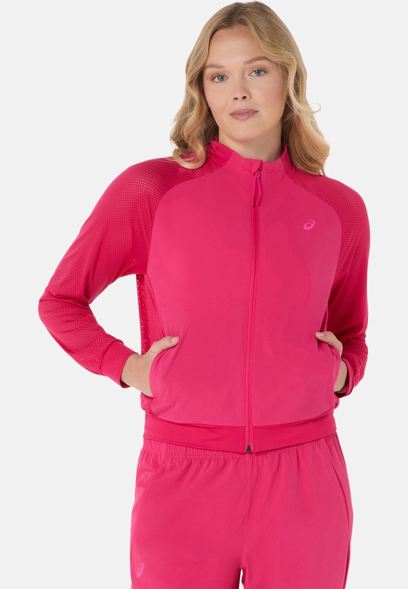 ASICS Veste de survêtement - bright rose