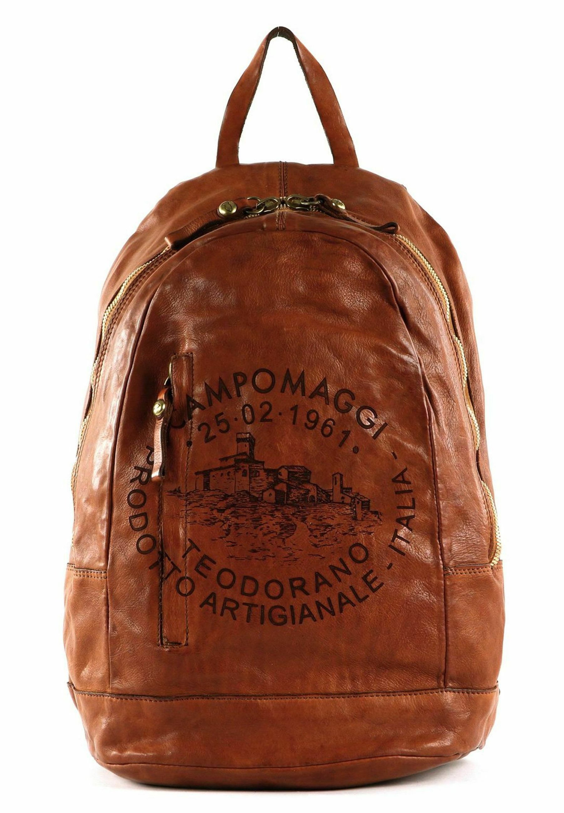 Campomaggi cefalù cognac crossbody sac