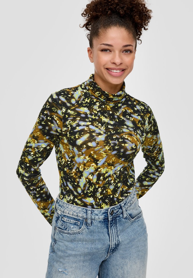 QS MIT ROLLKRAGEN - Langarmshirt - guacamole