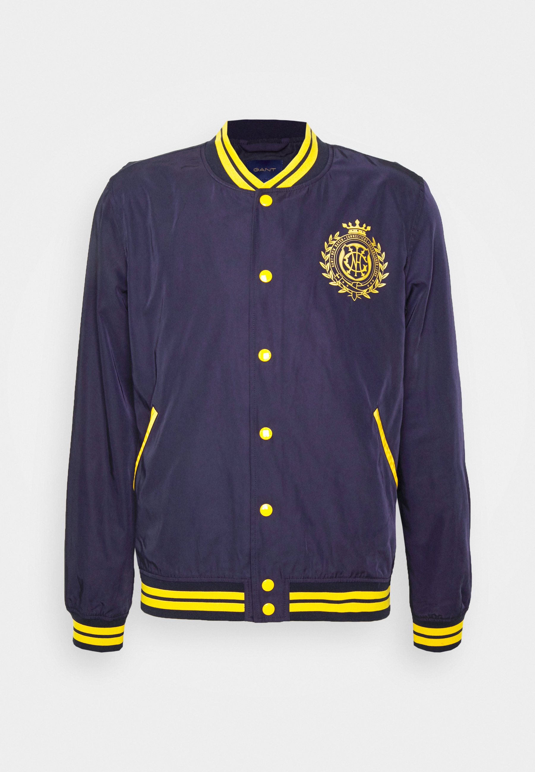 GANT Exclusive Unisex Varsity Jacket Bomber Jacket Evening Blue, Size: XS, Dark Blue