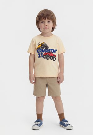 TEE UNISEX 2 PACK - Tričko s potlačou - light brown/beige