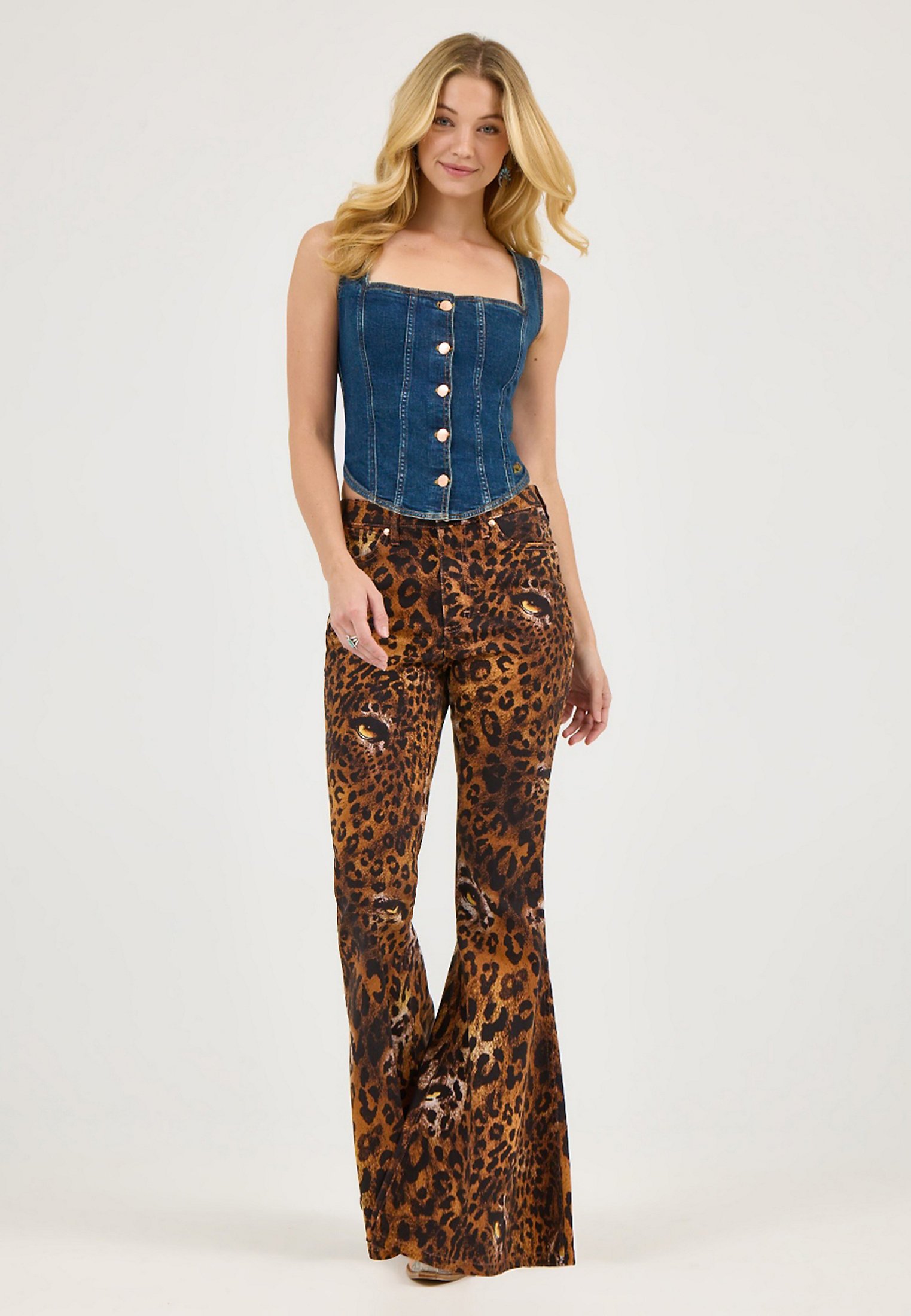 Wrangler WRANGLER X LAINEY WILSON BUSTIER TOP - Blouse - boho/dark