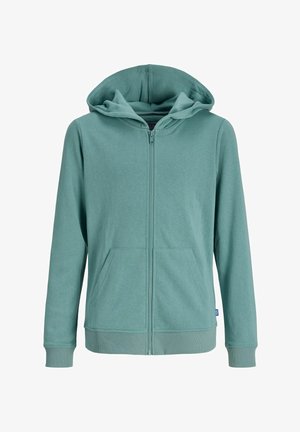 KAPUZEN - Športna jopa s kapuco na zadrgo - mineral blue