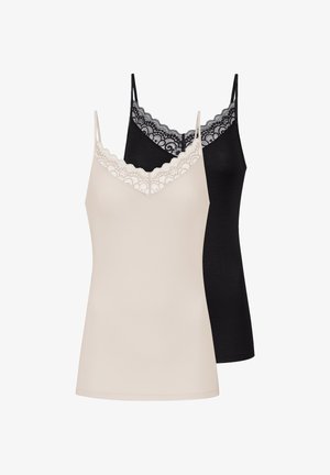 2 PACK - Caraco - schwarz/beige