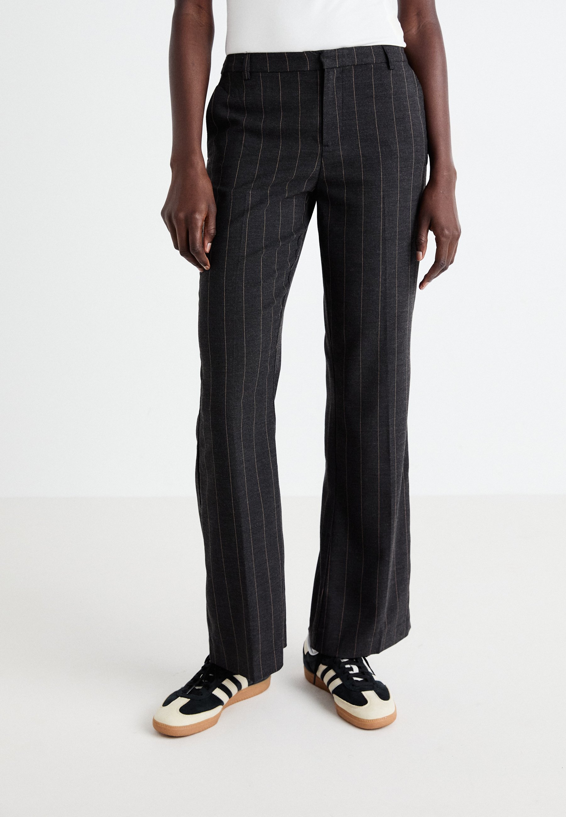 Jaded London STACKED SUIT UNISEX - Trousers - pinstripe/dark