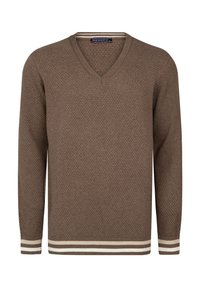 V-NECK - Pullover - brown