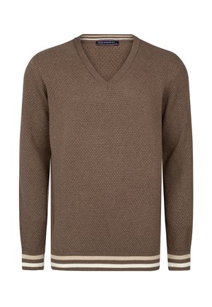 Felix Hardy V-NECK - Trui - brown