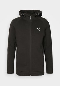 EVOSTRIPE FULL - Užtrauktuku užsegamas treningas - black
