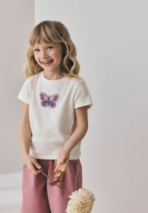 Next, REGULAR FIT - BEADED T-SHIRT - T-shirt print - ecru