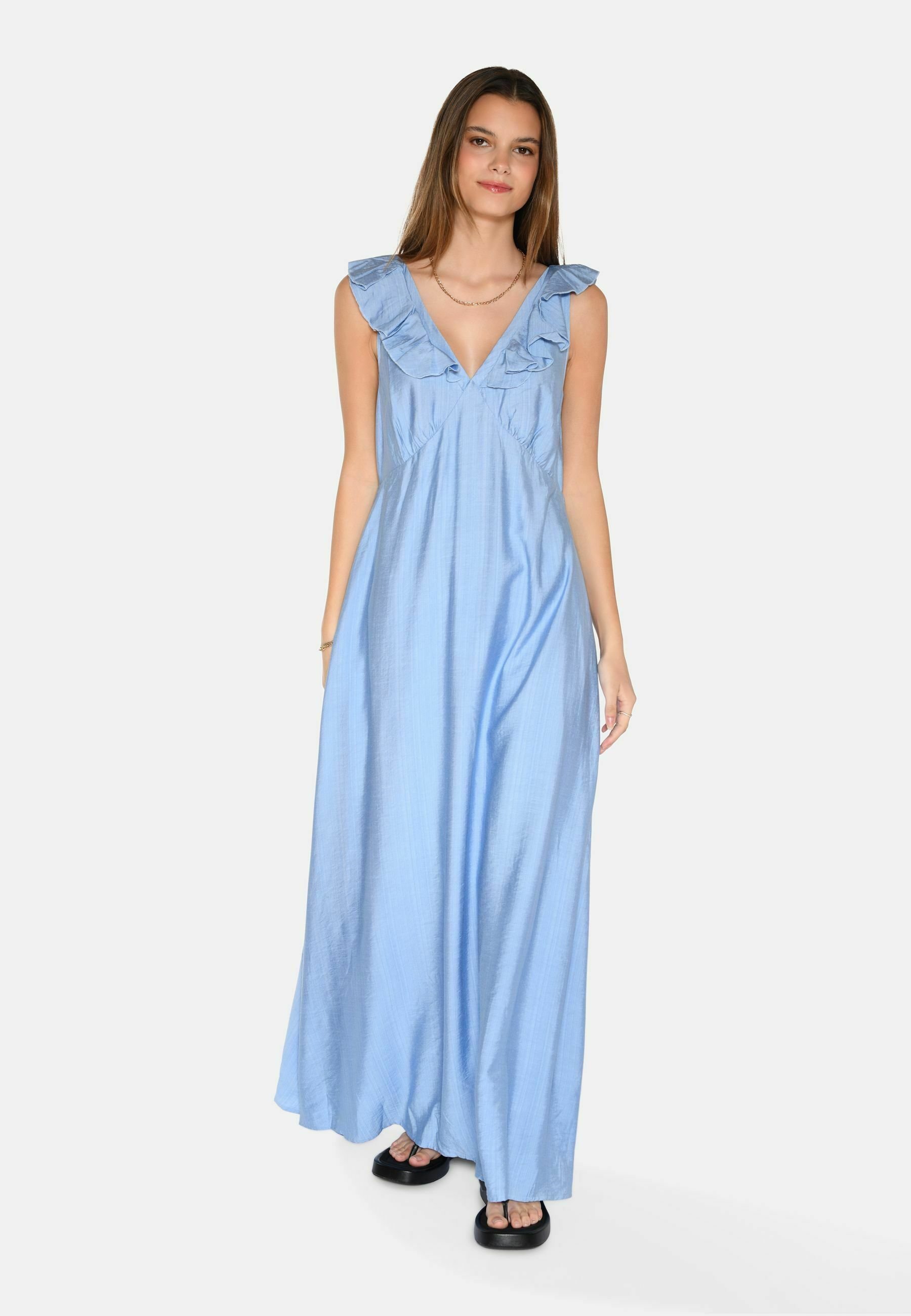 lanthea maxi dress Eyelet High Low Maxi Dress