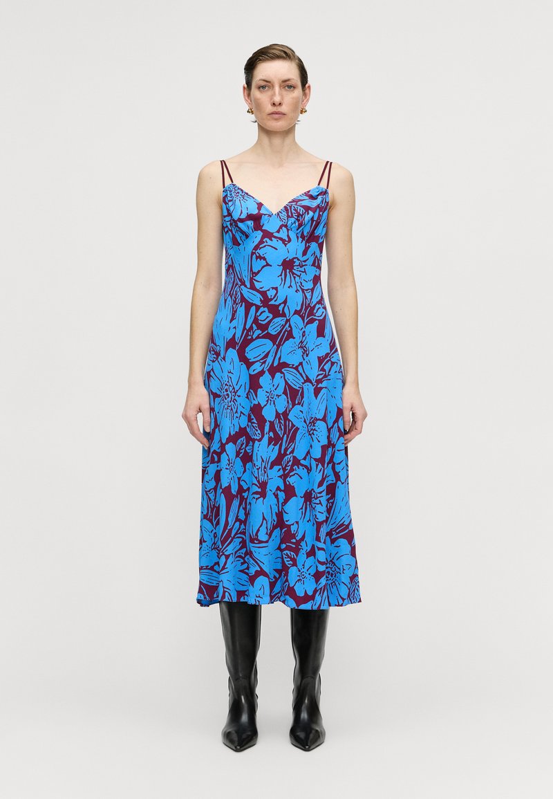 Diane von Furstenberg - ALLEGRA DRESS - Vestido informal - türkis/bordeaux, Ampliar