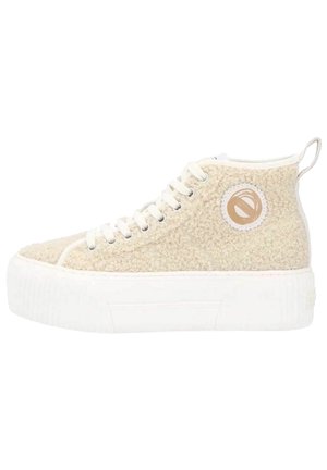 Baskets montantes - beige