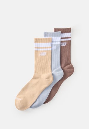 RUN MIDCALF UNISEX 3 PACK - Sportske čarape - grey/desert clay/earth shadow