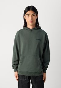 Marc O'Polo DENIM PRINT - Mikina s kapucňou - teal green