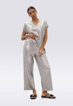 Pantalones - silver