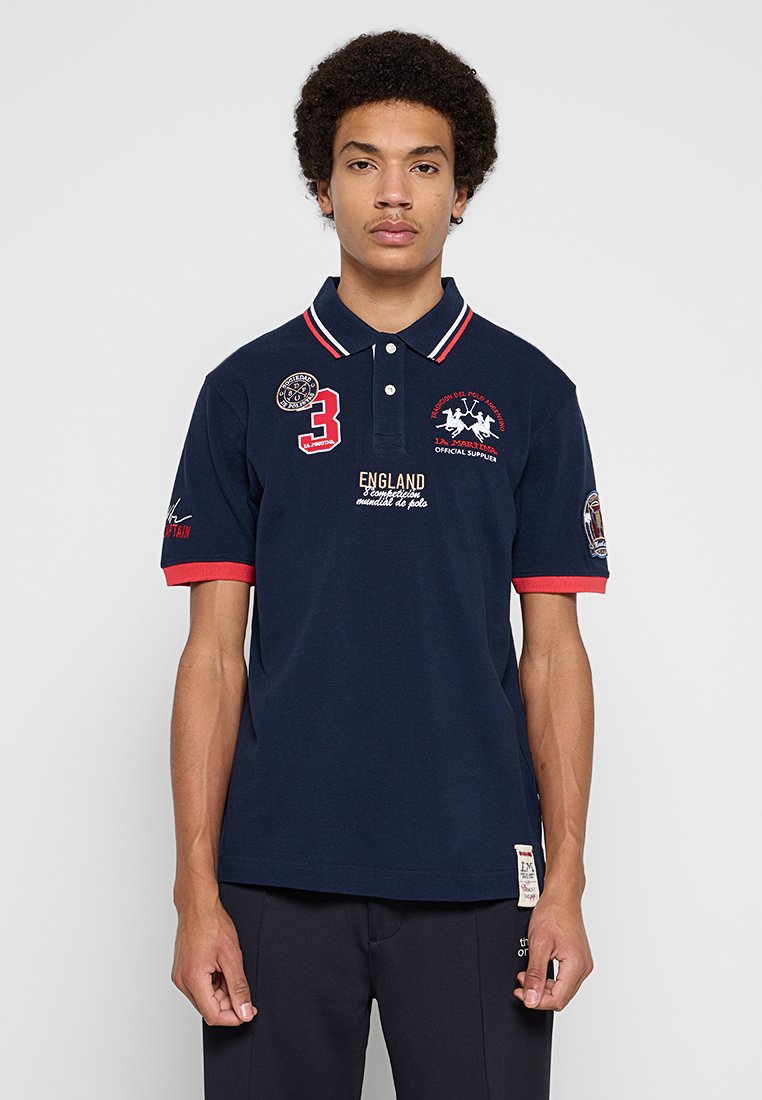 LA MARTINA Poloshirt donkerblauw