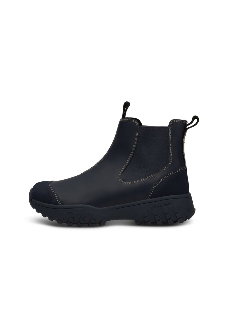 Woden MAGDA - Botines con plataforma -  dark navy coffee cream