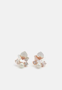 CLUSTER STUDS CLIPS - Earrings - white multi