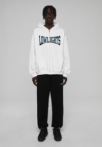 LOW LIGHTS STUDIOS® BOXER ZIP HOODIE UNISEX - Zip-up sweatshirt - ecru